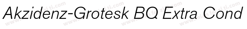 Akzidenz-Grotesk BQ Extra Condense字体转换